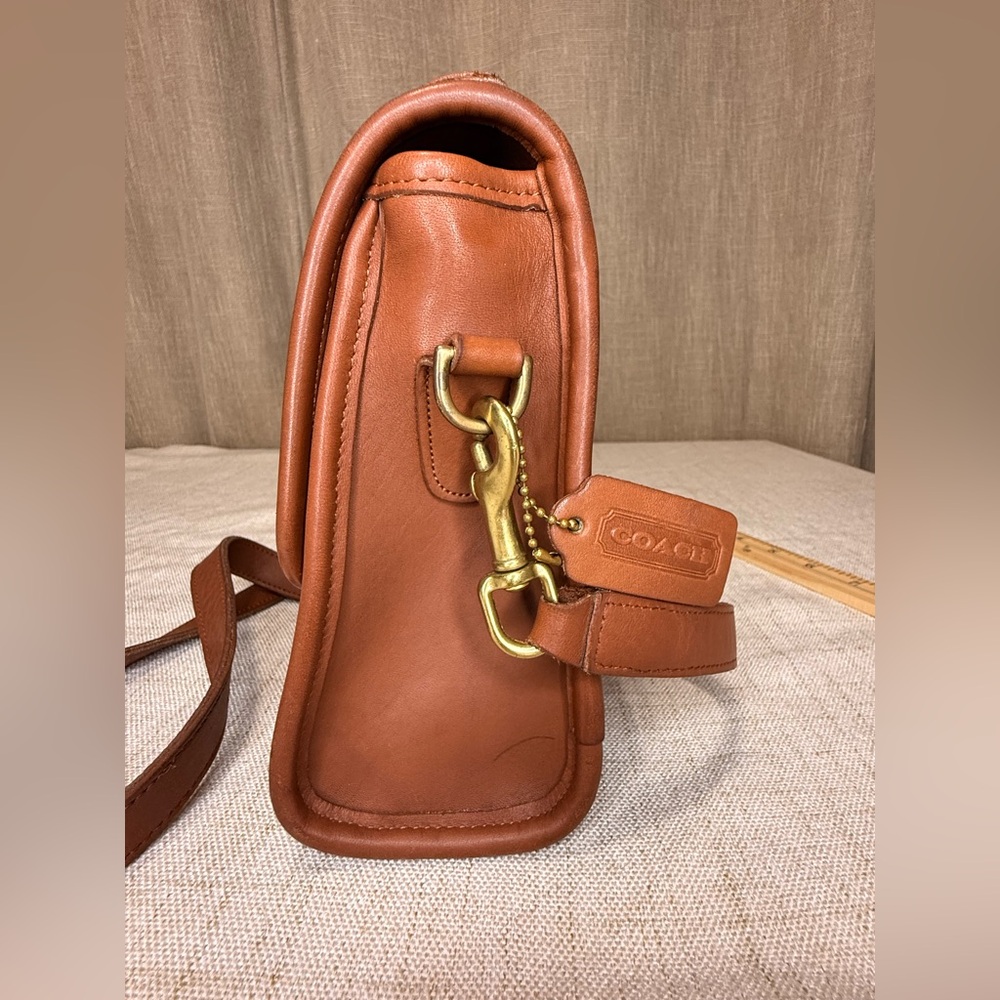 Coach Vintage Court Bag with Gold-Tone Turn Lock - Picture 9 of 10